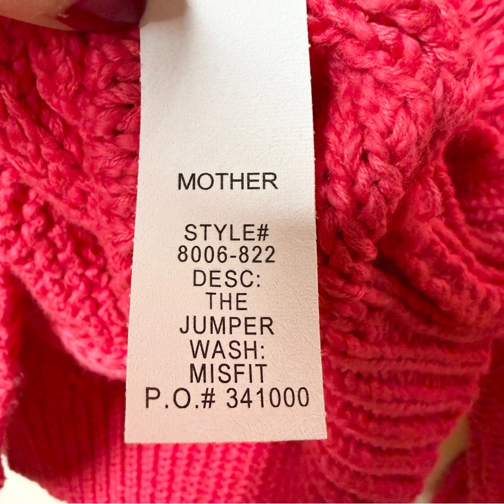 NEW MOTHER The Jumper Misfit Cable Knit Sweater - Picture 15 of 15